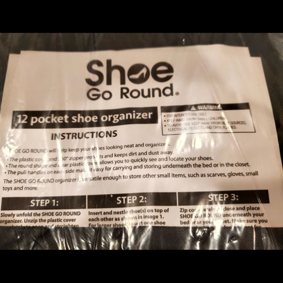 Shoe Go Round Shoe Organizer/Space Saver - Picture 2 of 2